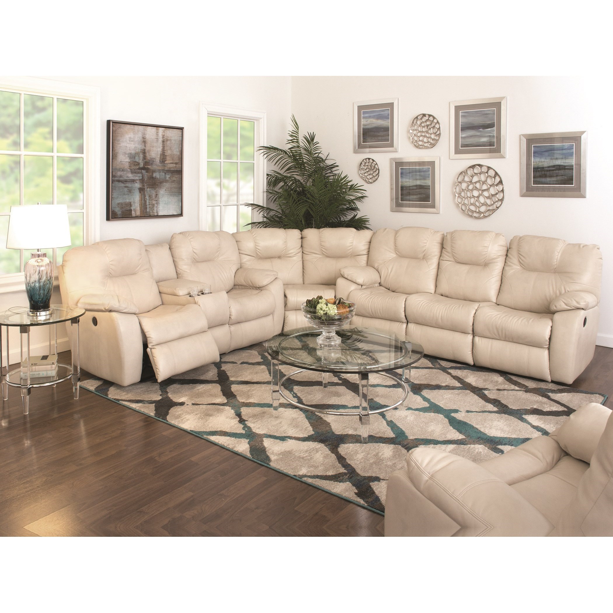 Southern Motion Avalon Three Piece Sectional Sofa Mueller Furniture